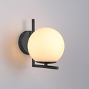 "Margaret" crystal ball wall sconce