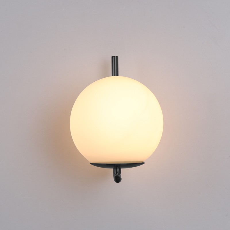 "Margaret" crystal ball wall sconce