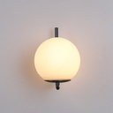 "Margaret" crystal ball wall sconce