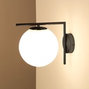 "Margaret" crystal ball wall sconce