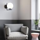 "Margaret" crystal ball wall sconce