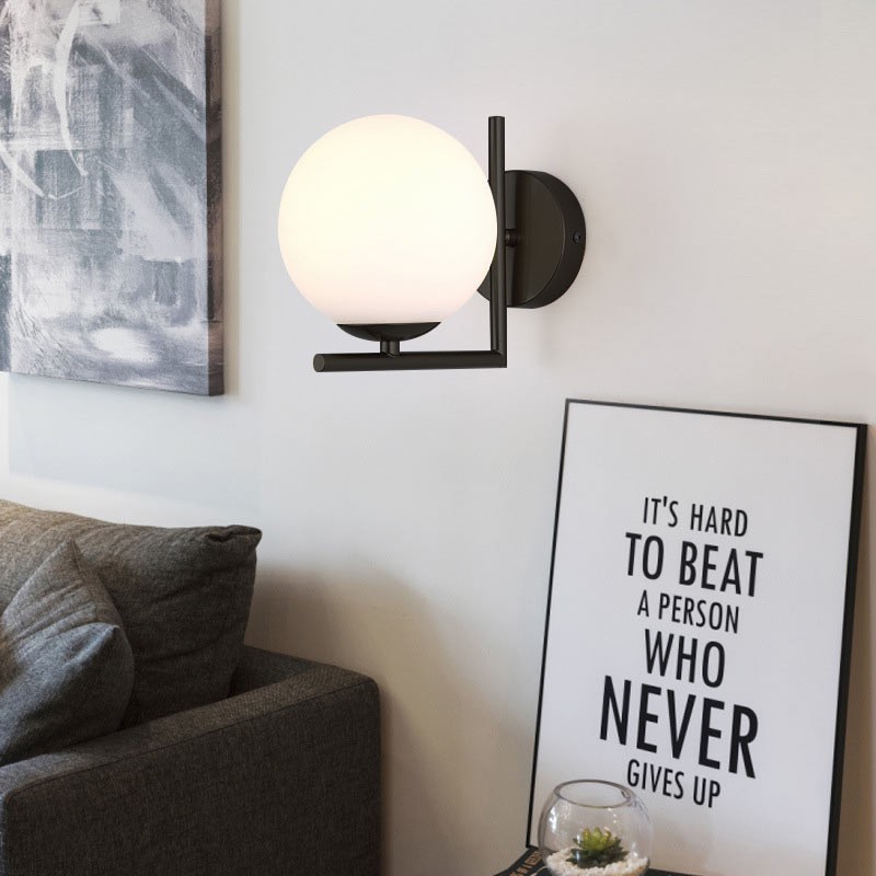 "Margaret" crystal ball wall sconce
