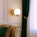 "Margaret" crystal ball wall sconce