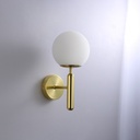 "Elsa" crystal ball wall sconce - E14