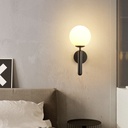 "Elsa" crystal ball wall sconce - E14