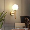 "Elsa" crystal ball wall sconce - E14