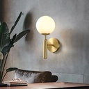 "Elsa" crystal ball wall sconce - E14