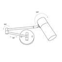 Nordic swing arm wall light "LOGAN" - E27 G45