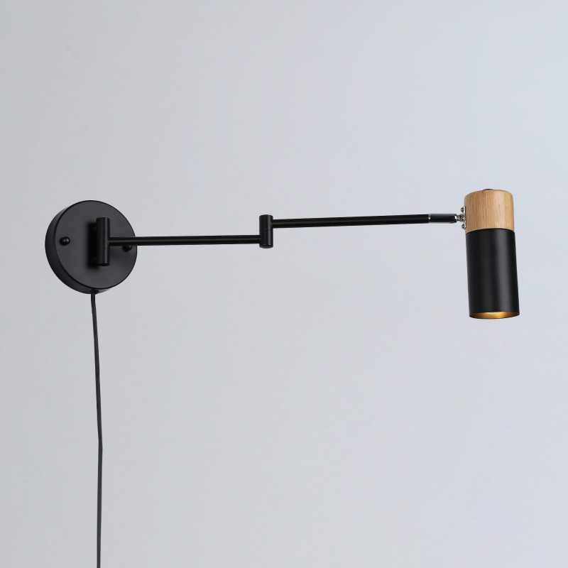 Plug-in swing arm wall light - "Logan"