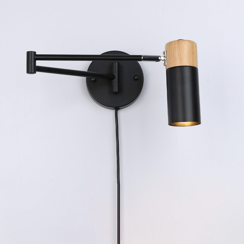 Plug-in swing arm wall light - "Logan"