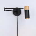 Plug-in swing arm wall light - "Logan"