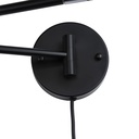 Plug-in swing arm wall light - "Logan"