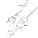 Plug-in swing arm wall light - "Logan"
