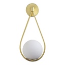 "Clara" crystal ball wall sconce - E14