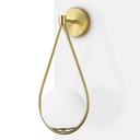 "Clara" crystal ball wall sconce - E14