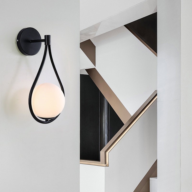 "Clara" crystal ball wall sconce - E14