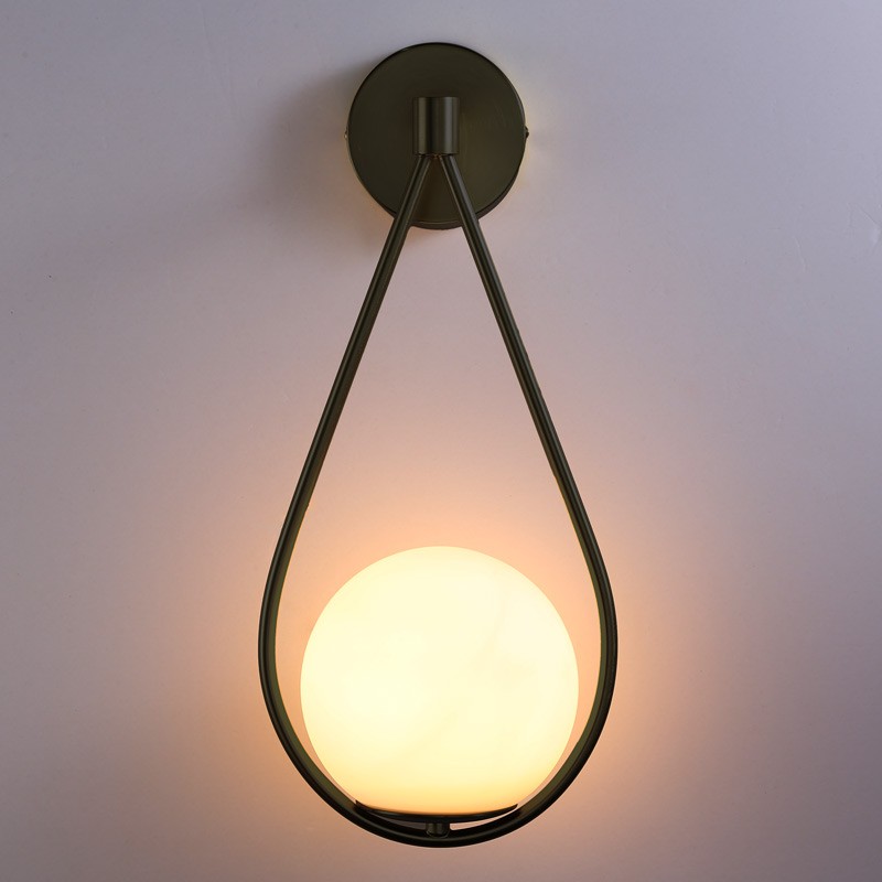 "Clara" crystal ball wall sconce - E14
