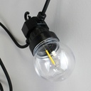 8 meter solar panel LED garland with 10 integrated bulbs