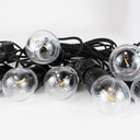 8 meter solar panel LED garland with 10 integrated bulbs