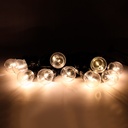 8 meter solar panel LED garland with 10 integrated bulbs