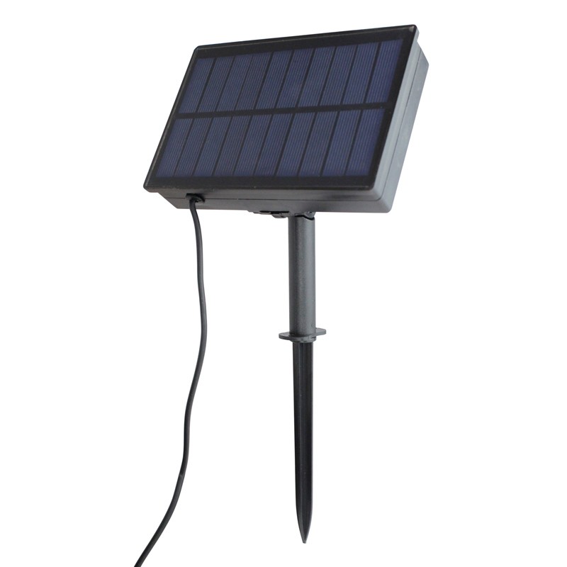 8 meter solar panel LED garland with 10 integrated bulbs