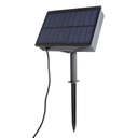 8 meter solar panel LED garland with 10 integrated bulbs
