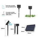 8 meter solar panel LED garland with 10 integrated bulbs
