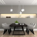 Modern triple pendant light "Blus" - E27
