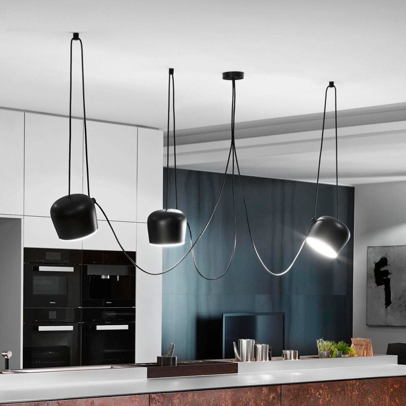 Modern triple pendant light "Blus" - E27