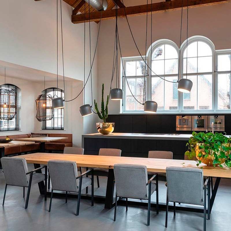 Modern triple pendant light "Blus" - E27