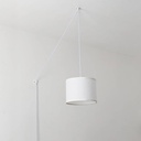 Pendant lamp with cable and fabric shade "KIM".