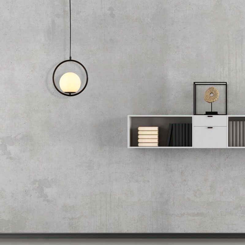 Crystal ball pendant lamp "KATE" - E27