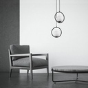 Crystal ball pendant lamp "KATE" - E27