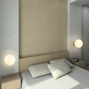 "Rober" crystal ball wall sconce