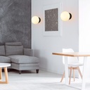 "Rober" crystal ball wall sconce
