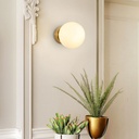 "Rober" crystal ball wall sconce