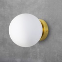 "Rober" crystal ball wall sconce