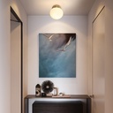 "Rober" crystal ball wall sconce