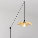 Wicker pendant lamp with cable "ALINA".