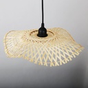 Wicker pendant lamp with cable "ALINA".