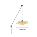 Wicker pendant lamp with cable "ALINA".