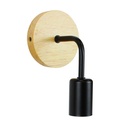 Wood and metal wall sconce "Morgan"