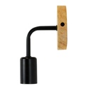 Wood and metal wall sconce "Morgan"