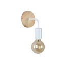 Wood and metal wall sconce "Morgan"