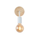 Wood and metal wall sconce "Morgan"