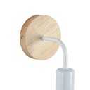 Wood and metal wall sconce "Morgan"