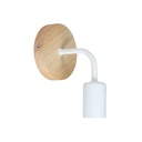 Wood and metal wall sconce "Morgan"