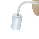 Wood and metal wall sconce "Morgan"