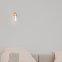 Wood and metal wall sconce "Morgan"