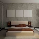 Wood and metal wall sconce "Morgan"